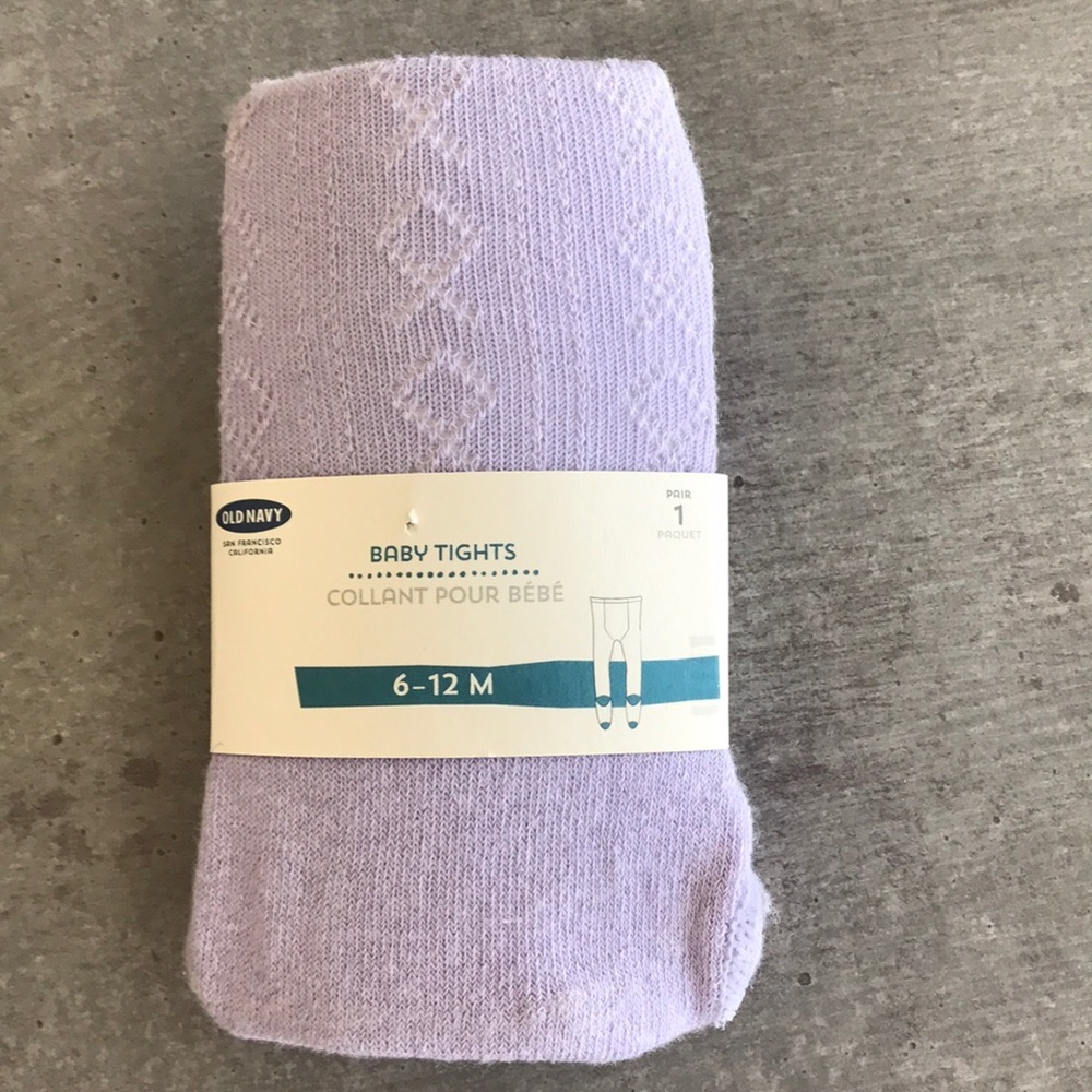 Lavender baby tights